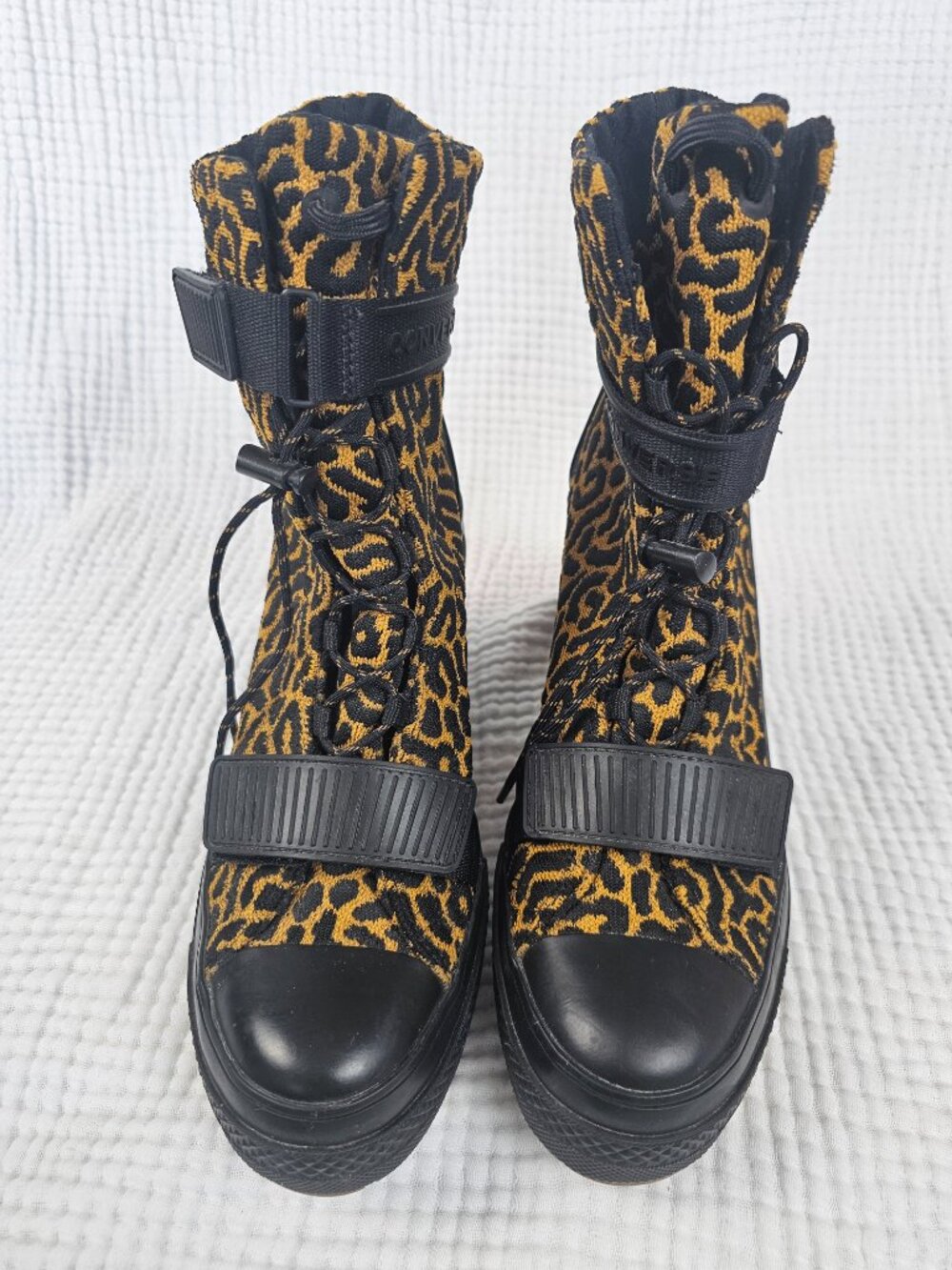 Converse GR82 Platform Combat Boot | Leopard Print | Women's Sz 8.5 - Picture 5 of 9